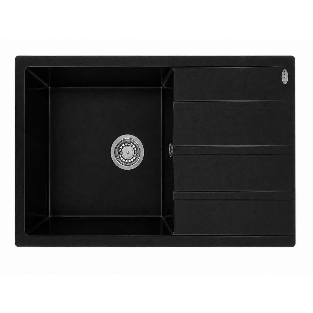 Фото - Кухонная мойка Ventolux DIAMANTE B (SPACE BLACK) 780x495x200