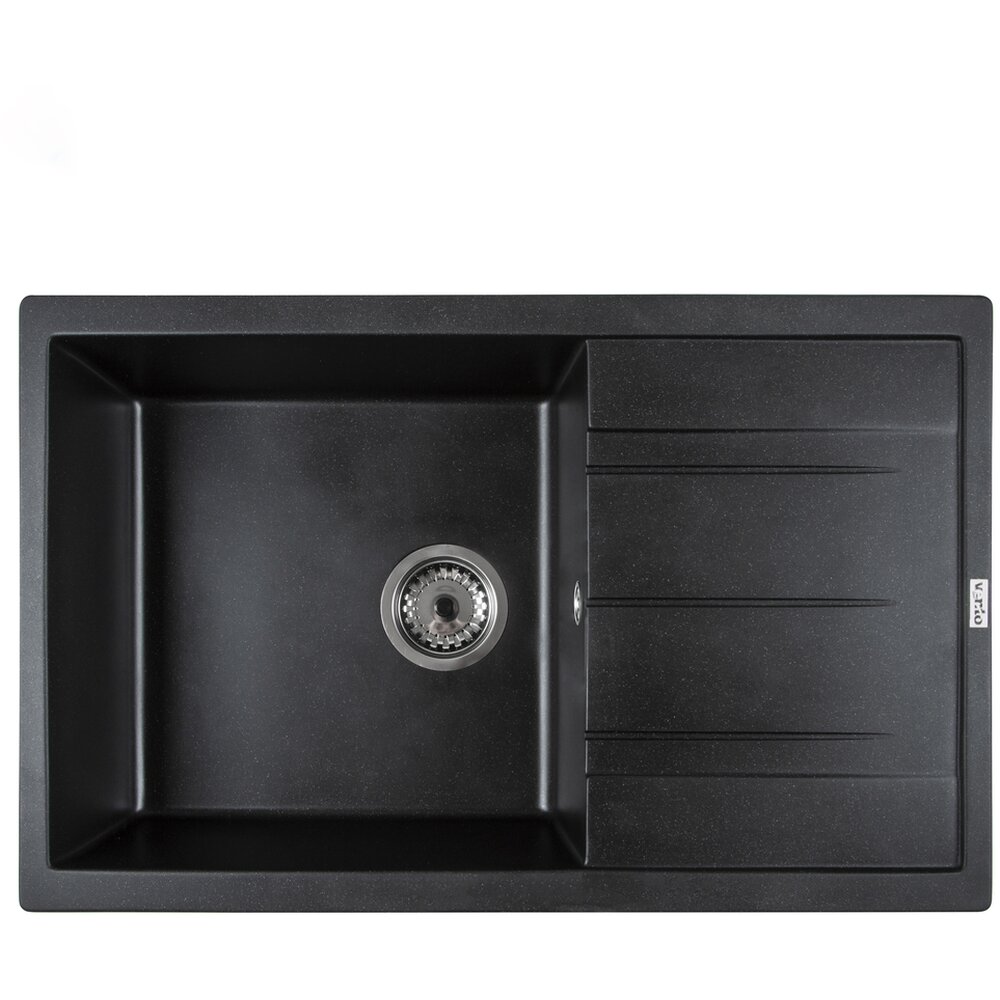 Кухонные мойки DIAMANTE (BLACK QUARTZ) 760х480х180 Фото - Кухонные мойки DIAMANTE (BLACK QUARTZ) 760х480х180