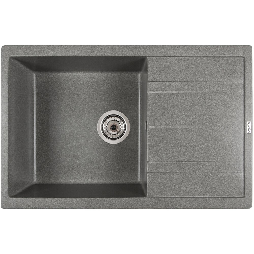 Кухонные мойки DIAMANTE (GRAY QUARTZ) 760х480х180 Фото - Кухонные мойки DIAMANTE (GRAY QUARTZ) 760х480х180