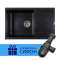 Кухонная мойка Ventolux DIAMANTE (SPACE BLACK) 765x485x200