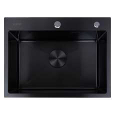 Кухонная мойка Ventolux HMKS 6045 PVD BK 3/0,6