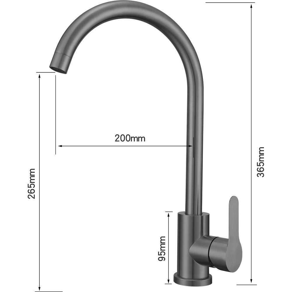 Фото - Смеситель Ventolux KF02 PVD BK
