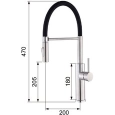 Змішувач Ventolux KFF08 BN 2F Змішувач Ventolux KFF08 BN 2F