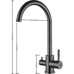 Смеситель Ventolux KFPW 10 PVD BK