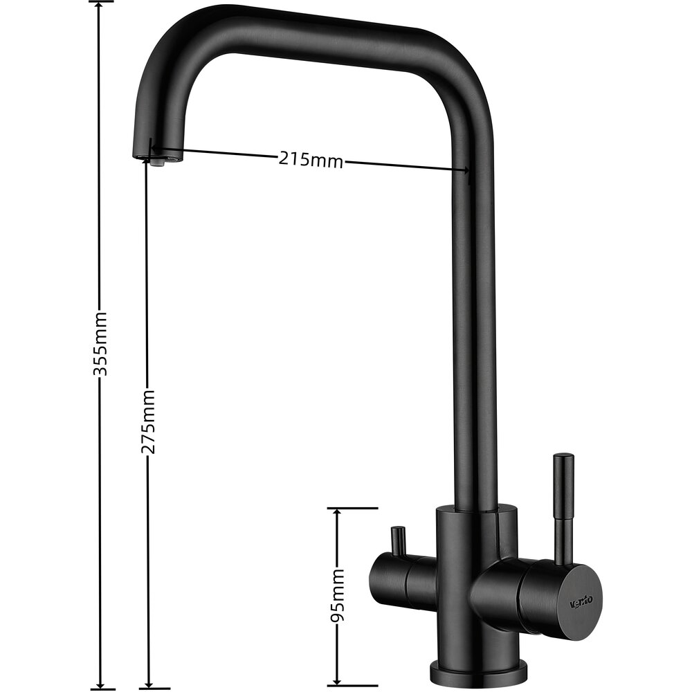 Смеситель Ventolux KFPW 11 BK Фото - Смеситель Ventolux KFPW 11 BK