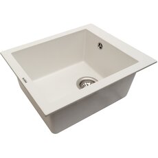 Кухонная мойка Ventolux AMORE (WHITE QUARTZ) 500x410x190 Кухонная мойка Ventolux AMORE (WHITE QUARTZ) 500x410x190