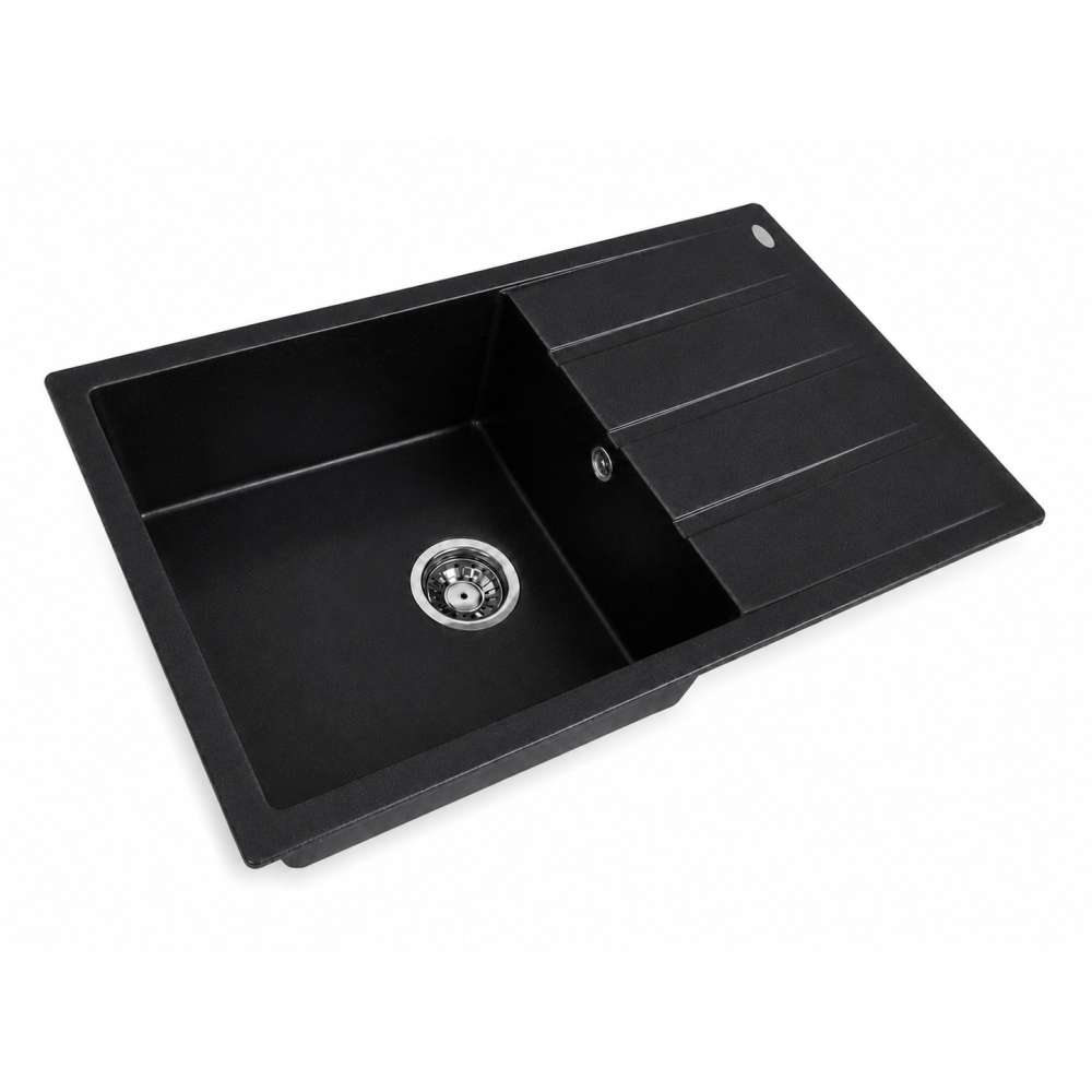 Фото - Кухонная мойка Ventolux DIAMANTE B (SPACE BLACK) 780x495x200