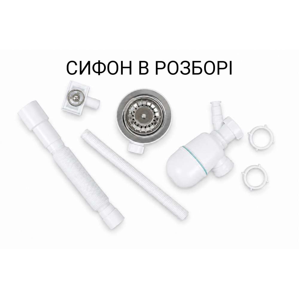 Фото - Кухонная мойка Ventolux DIAMANTE B (SPACE BLACK) 780x495x200