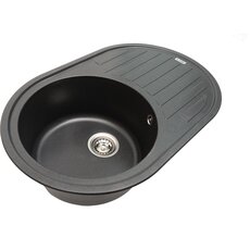 Кухонная мойка Ventolux EMILIA (BLACK MATT QUARTZ) 767x495x190