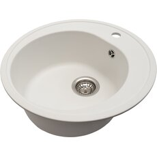 Кухонна мийка Ventolux FABIA (WHITE QUARTZ) D510x180