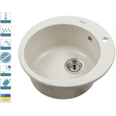 Кухонна мийка Ventolux FABIA (YELLOW SAND) 500x200