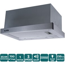 Витяжка GARDA 45 INOX (700) LED