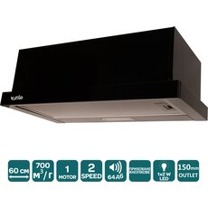 Витяжка GARDA 60 BK (700) LED 2S Витяжка GARDA 60 BK (700) LED 2S
