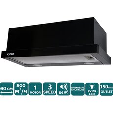 Вытяжка GARDA 60 BK (900) LED Вытяжка GARDA 60 BK (900) LED