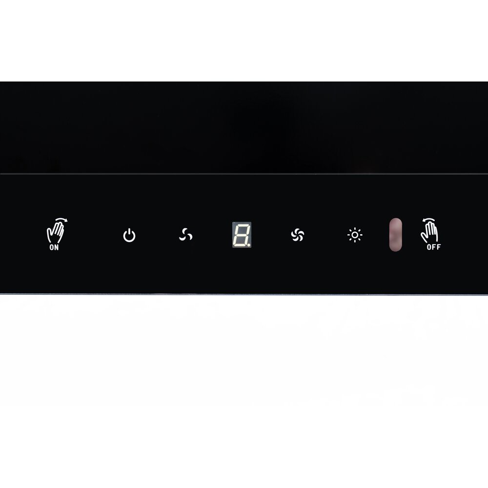 Фото - Вытяжка GARDA 60 BK/BG (1100) TC MS LED