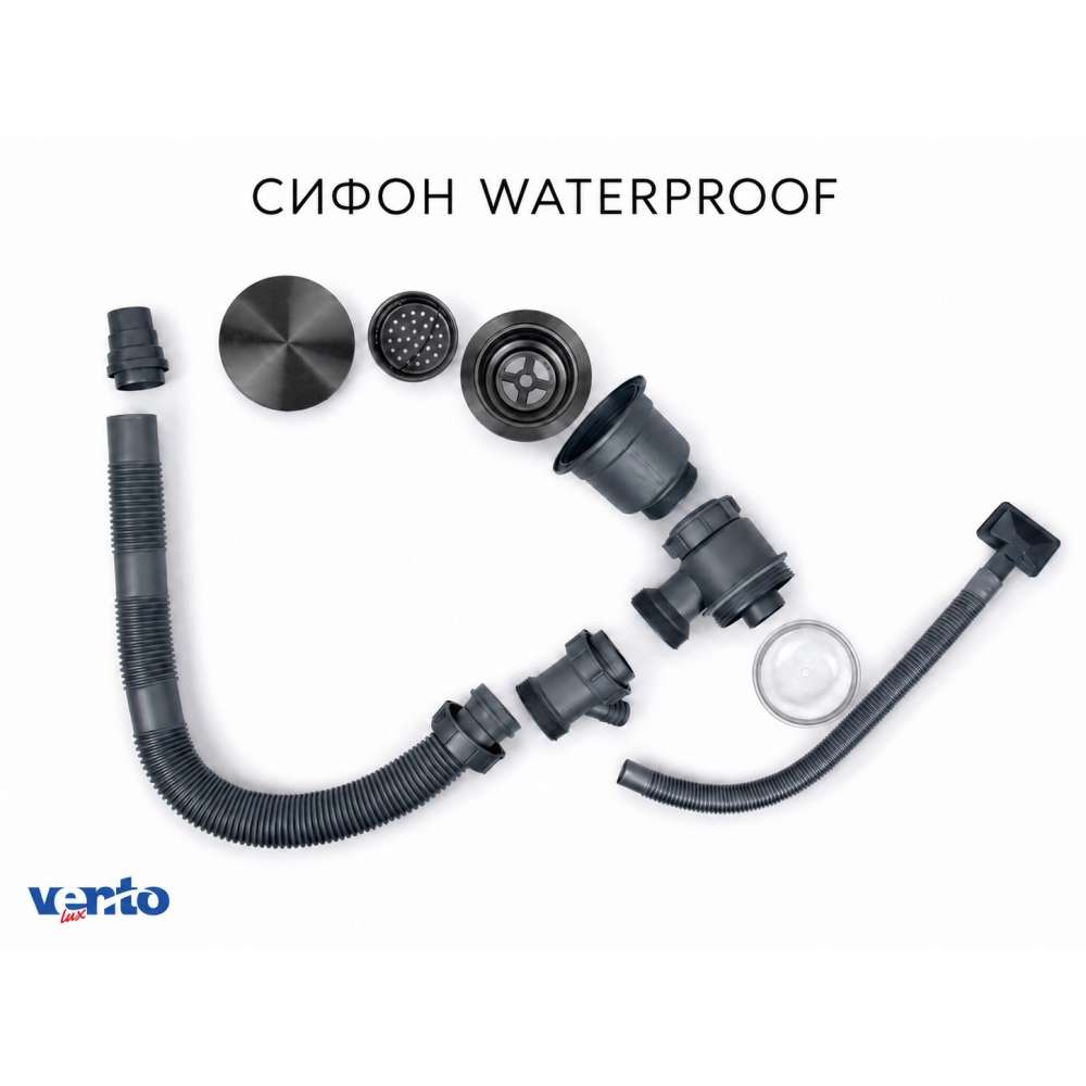 Фото - Кухонная мойка Ventolux HMKS 4050 PVD BK 3/0,8