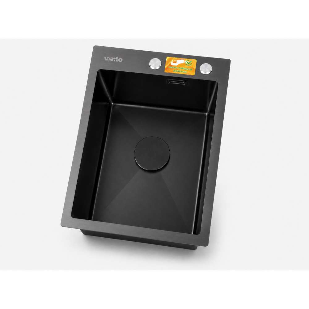 Фото - Кухонна мийка Ventolux HMKS 4050 PVD BKS MC DECOR 3/0,8