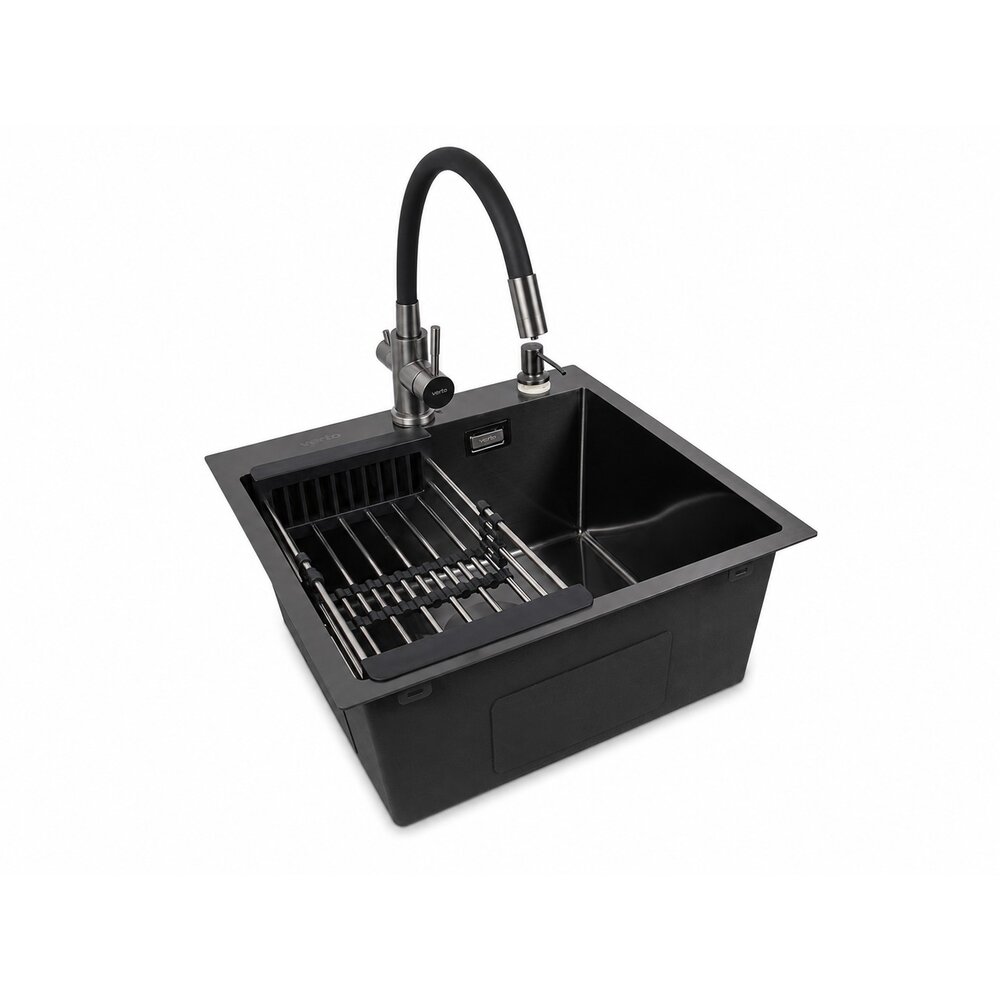 Фото - Кухонная мойка Ventolux HMKS 5050 PVD BK 3/0,6