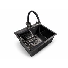 Кухонна мийка Ventolux HMKS 5448 PVD BK 3/0,6