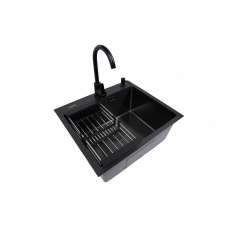 Кухонная мойка Ventolux HMKS 5448 PVD BKS MC DECOR 3/0,8