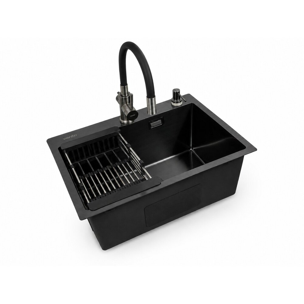 Фото - Кухонна мийка Ventolux HMKS 5843 PVD BK 3/0,6