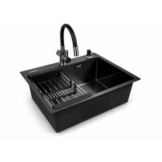Кухонная мойка Ventolux HMKS 5848 PVD BK 3/0,8