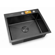 Кухонна мийка Ventolux HMKS 6045 PVD BK 3/0,6