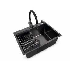 Кухонна мийка Ventolux HMKS 6045 PVD BK 3/0,6