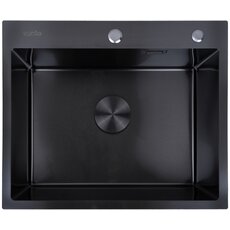 Кухонная мойка Ventolux HMKS 6050 PVD BK 3/0,6