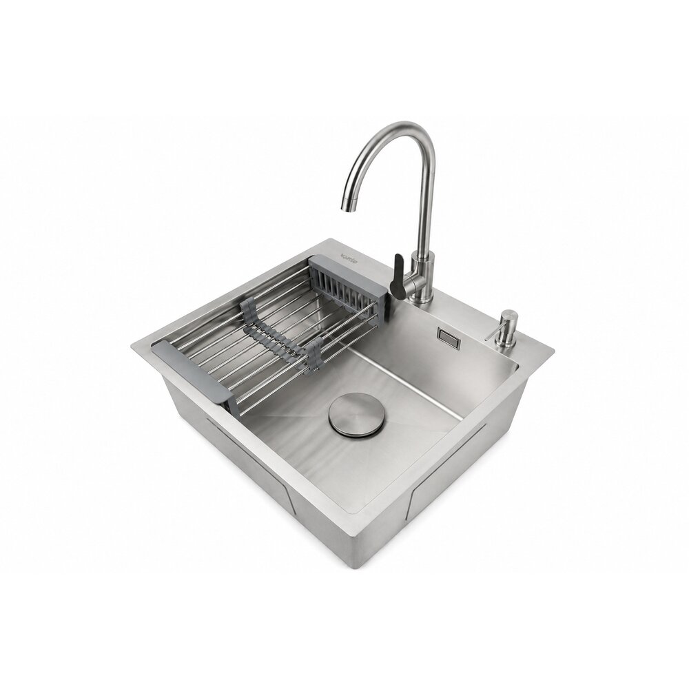 Фото - Кухонна мийка Ventolux HMKS 6050 SS 3/0,8