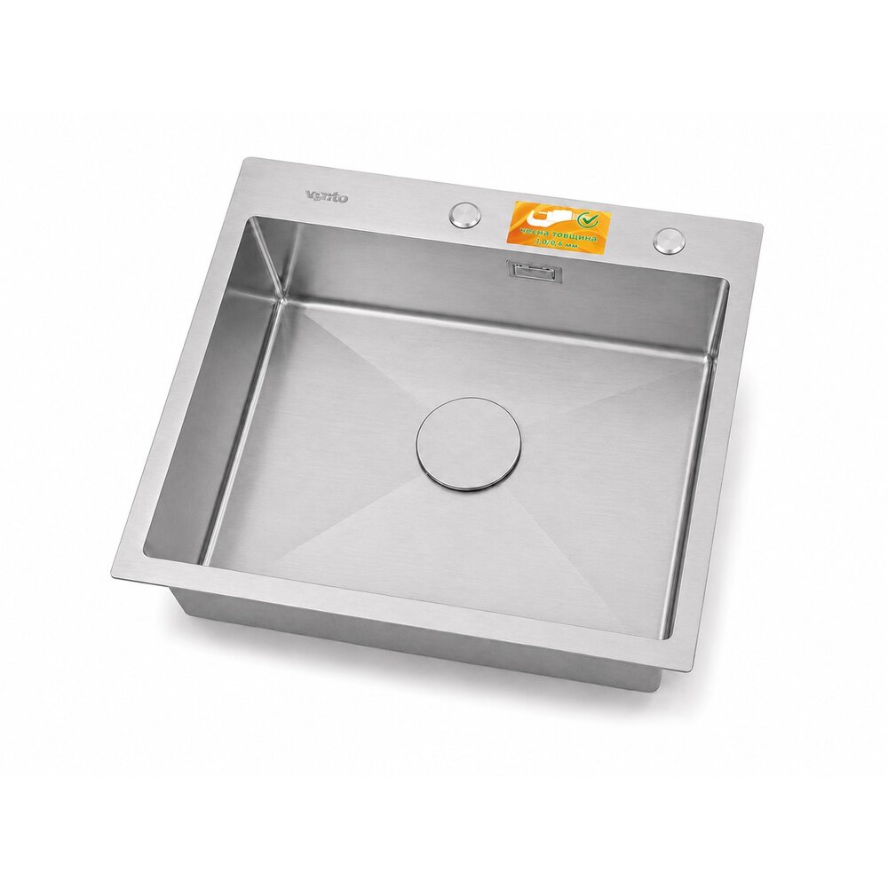 Фото - Кухонна мийка Ventolux HMKS 6050 SS MC DECOR 3/0,6