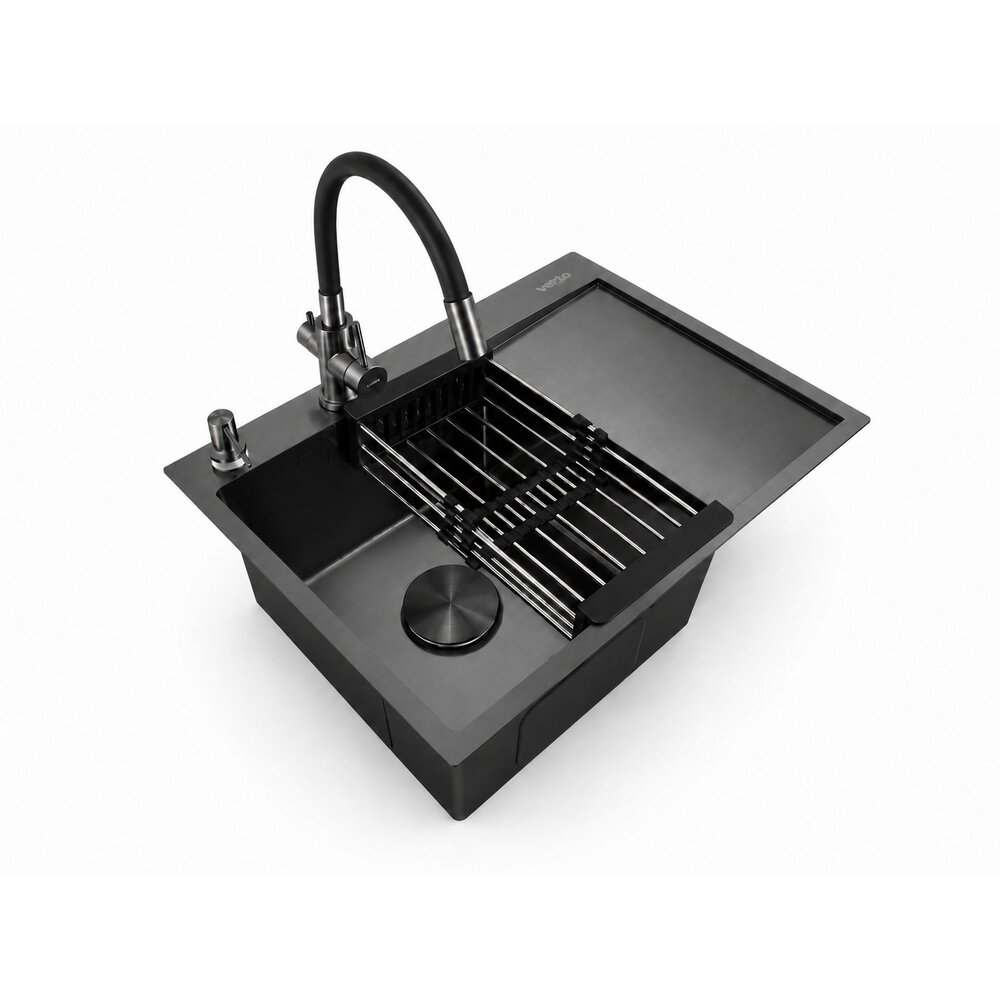 Фото - Кухонна мийка Ventolux HMKS LW 6550 PVD BK 3/0,8