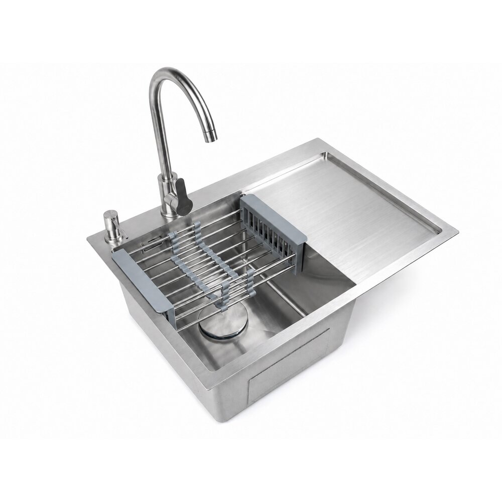 Фото - Кухонна мийка Ventolux HMKS LW 6550 SS 3/0,8