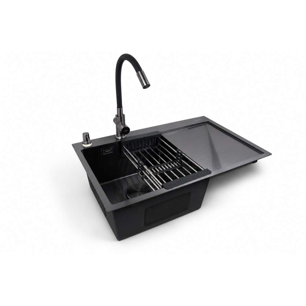Фото - Кухонна мийка Ventolux HMKS LW 7850 PVD BK 3/0,8