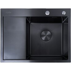 Кухонная мойка Ventolux HMKS RW 6550 PVD BK 3/0,8