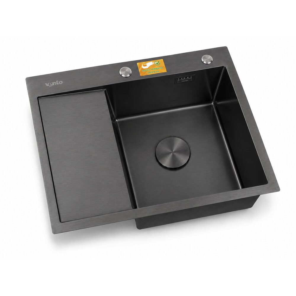 Фото - Кухонна мийка Ventolux HMKS RW 6550 PVD BK 3/0,8
