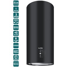 Вытяжка ISOLA CILINDRO 35 BK (1200) ST MM Вытяжка ISOLA CILINDRO 35 BK (1200) ST MM