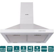 Витяжка LAZIO 60 WH (1000) LED