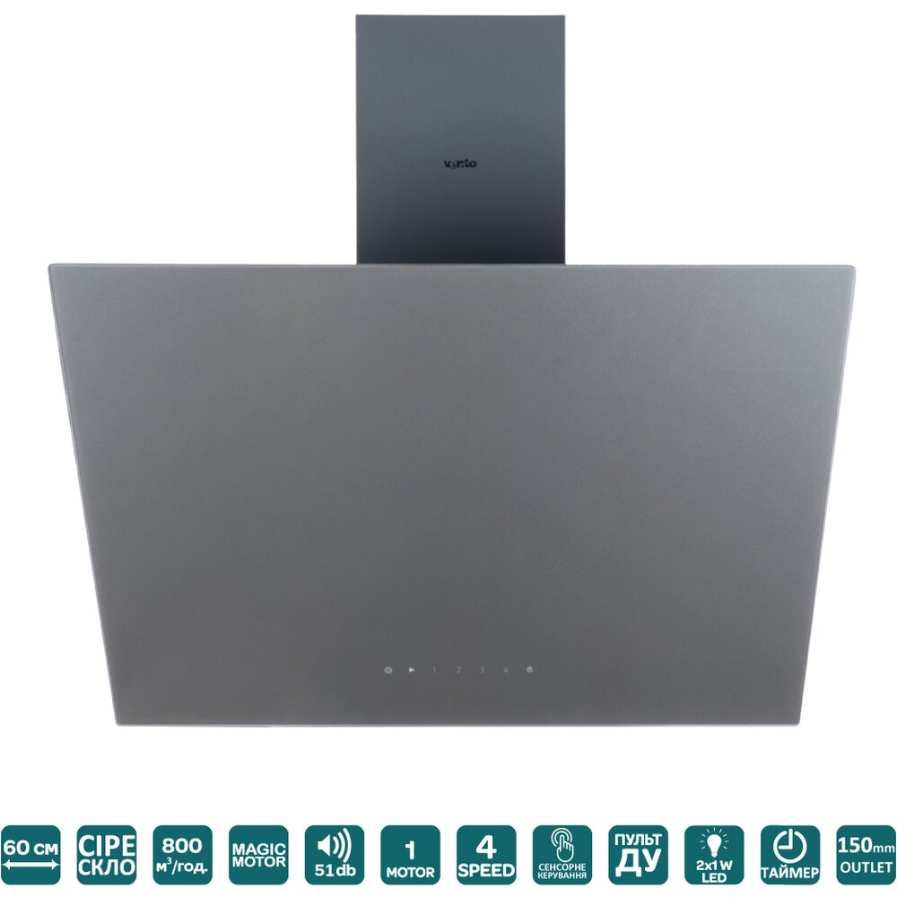 Фото - Вытяжка MIRROR 60 GRS (800) TRC MM