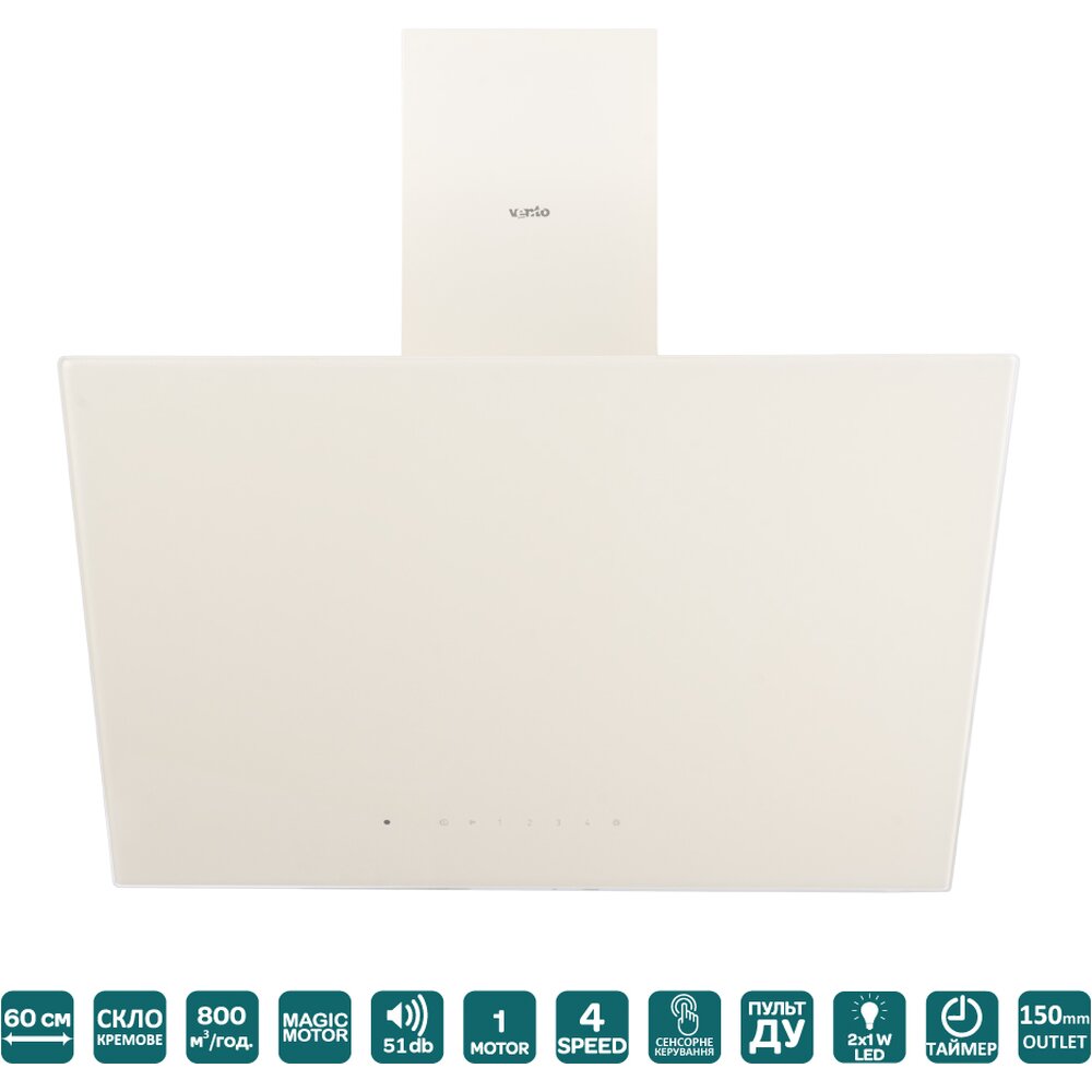 Фото - Вытяжка MIRROR 60 IVORY (800) TRC MM