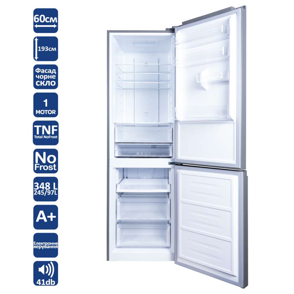 Фото - Окремостоячий холодильник RF 194-348 TNF DG BG