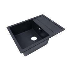 Кухонна мийка Ventolux SILVIA (BLACK MATT QUARTZ) 650х500х200