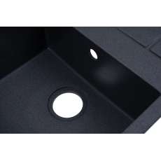 Кухонна мийка Ventolux SILVIA (BLACK MATT QUARTZ) 650х500х200