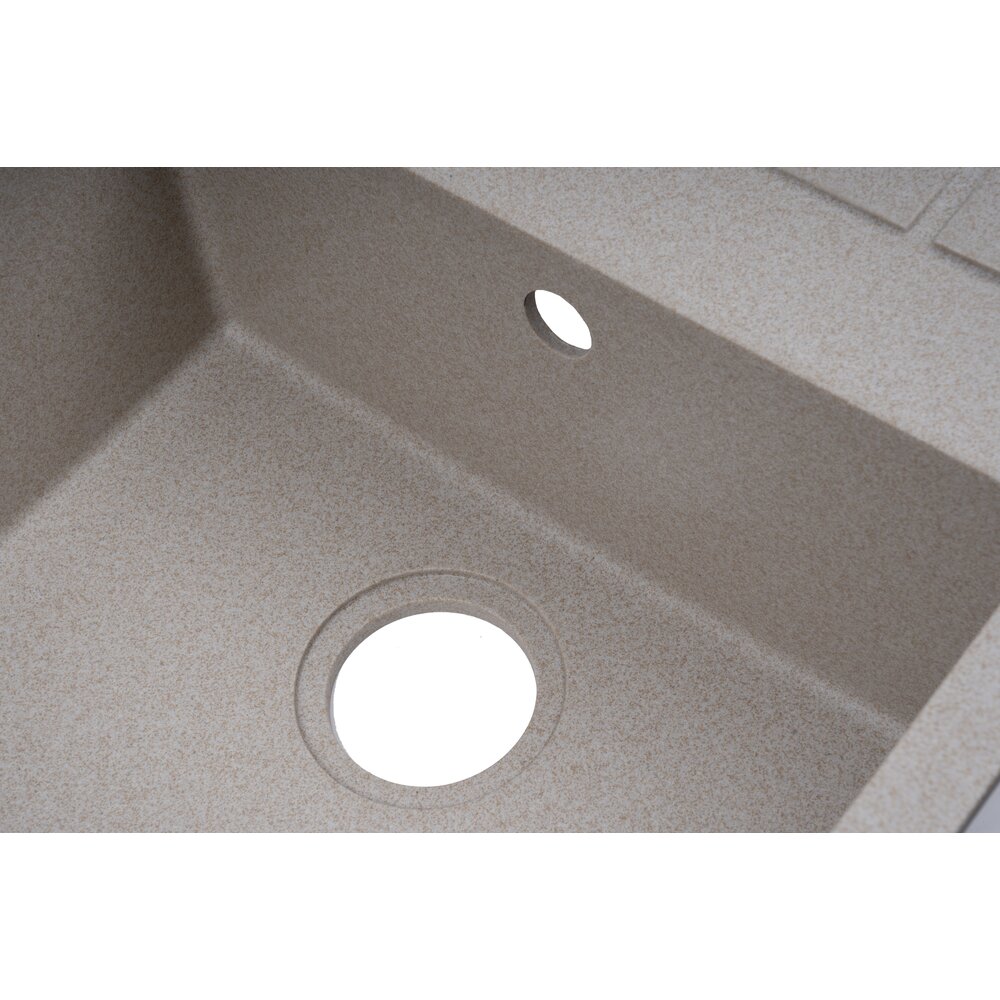 Фото - Кухонная мойка Ventolux SILVIA (SAND QUARTZ) 650х500х200
