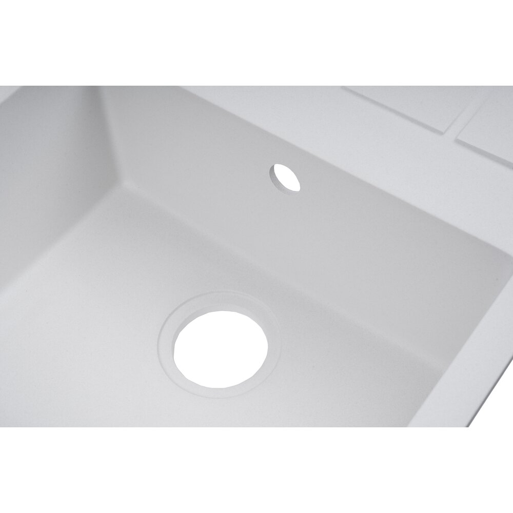 Фото - Кухонная мойка Ventolux SILVIA (WHITE QUARTZ) 650х500х200