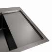 Фото - Кухонні мийки 65*50 L Мийка PVD чорна Platinum Handmade  (квадратний сифон 3,0/1,0)