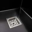 Фото - Кухонні мийки 65*50 R Мийка PVD чорна Platinum Handmade  (квадратний сифон 3,0/1,0)