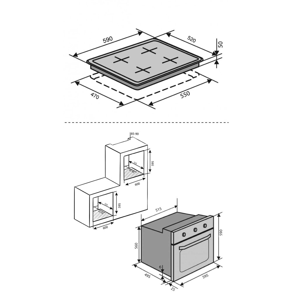 комплект EO60TC-6P IVG + HG C7G CEST (IVORY) Фото - комплект EO60TC-6P IVG + HG C7G CEST (IVORY)