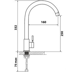 Змішувач Ventolux 330.245 GRAPHIT QUARTZ Змішувач Ventolux 330.245 GRAPHIT QUARTZ