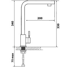 Смеситель Ventolux 360.330 GRAPHIT QUARTZ